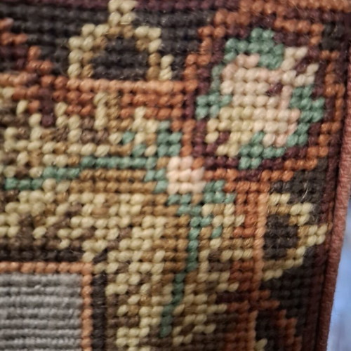 Needlepoint tapestry Rococo garden scene like new, 100x120cm