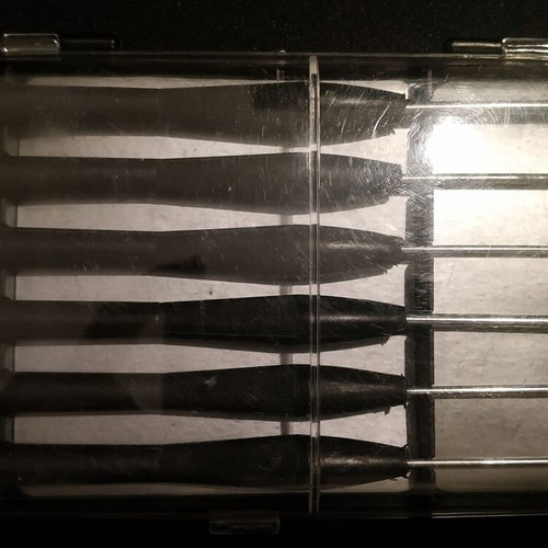 Set of small precision screwdrivers like new in case