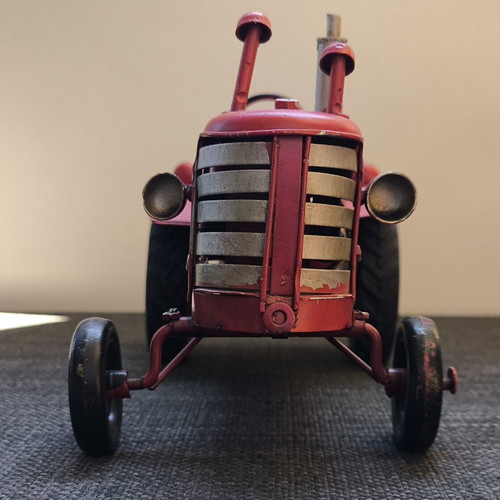 Vintage Handcrafted Metal Tractor Decorative Collectible
