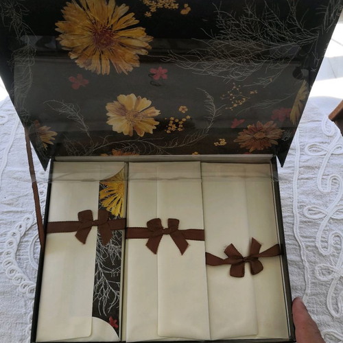 Luxury letter writing set new from 1970s West Germany