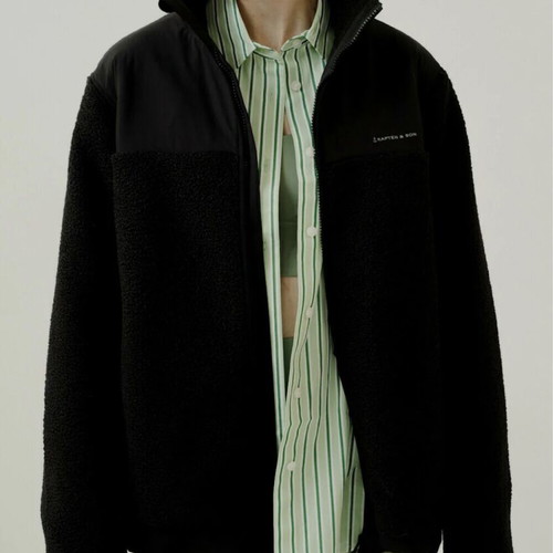 Kapten & Son Teddy Fleece Jacket new, black, size S-M