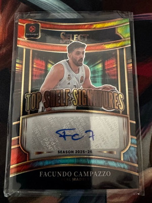 2025-26 Select EuroLeague Top Shelf Auto Facundo Campazzo card