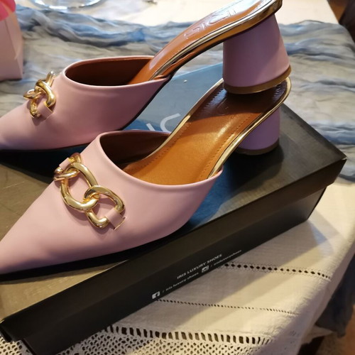 Mule Iris luxury shoes like new, purple, size 39