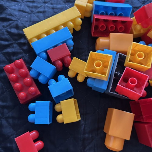 Plastic Building Blocks Set 46 Pieces like new