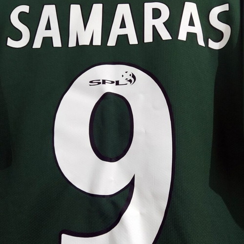 Samaras Celtic Nike Large Jersey 2007-2008 Authentic