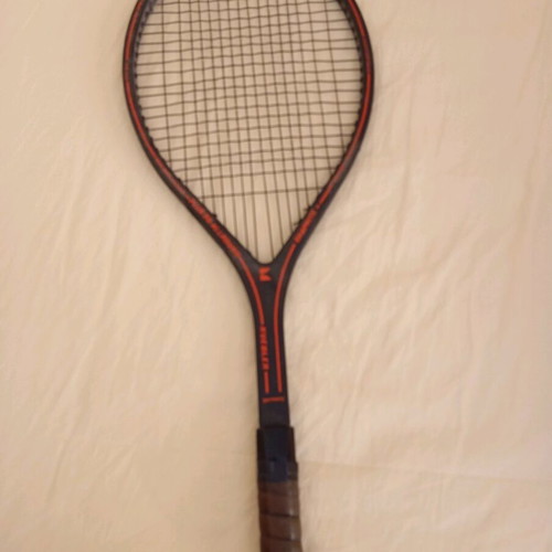 Kuebler plus 30 all round graphite tennis racket used, 1980s