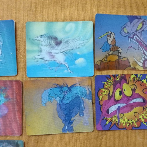 McDonald's Hercules 3D cards used, set of 9