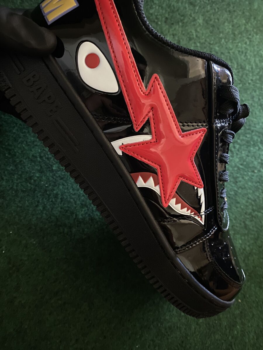 Bape Bapesta Low Shark Black Red… - € 199,99 - Vendora.cy