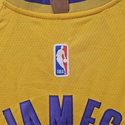 Nike Connect NBA Swingman LeBron James #23 Yellow LA Lakers Jersey Size 44 like new