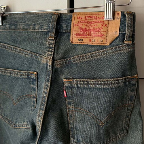 Levi's vintage women's jeans XS like new, blue-green