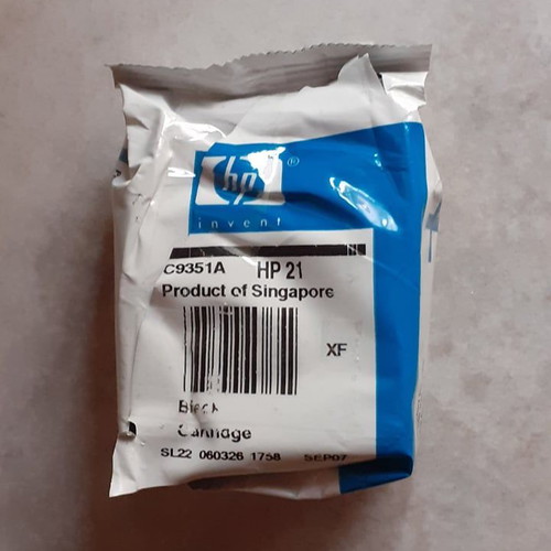 HP 21 Black C9351A ink cartridge new, inkjet, black
