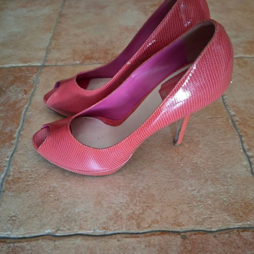Γόβες Dior peep toe ροζ σαν καινούργιες