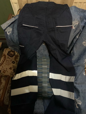 Work pants new with elastic waist
