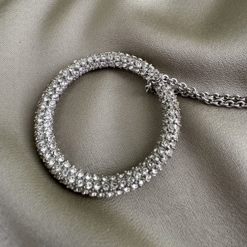 Hinged bangle and necklace charm set used