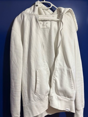 Bershka hoodie jacket like new, size M, white