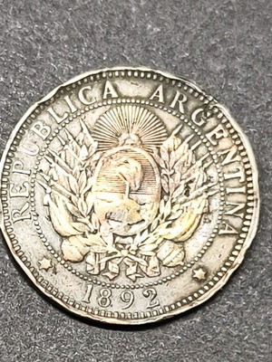 2 Centavos 1892 used