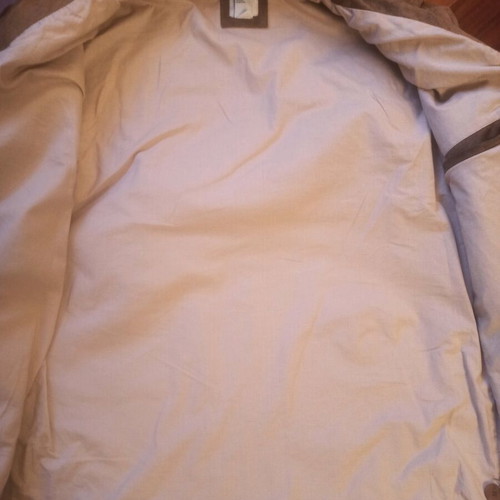 Men's leather suede jacket Gap used, size L-XL, beige brown