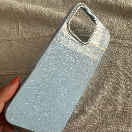 iPhone 16 Pro Max blue glitter case brand new