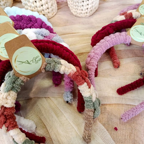 Puffy headbands new handmade