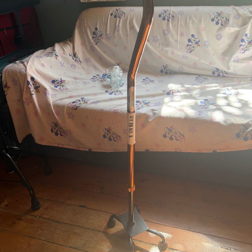 Walking Cane with Stable Base and Adjustable Height, New
