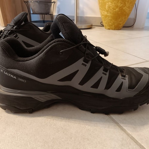 Salomon X Ultra 360 Low GTX shoes, black and grey, size 44