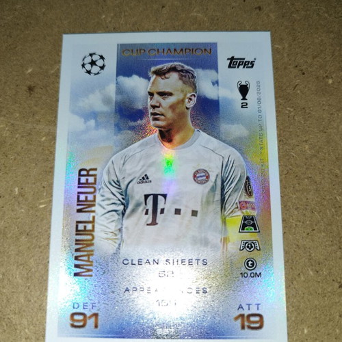 Cup Champion 2025-2026 card new in very good condition