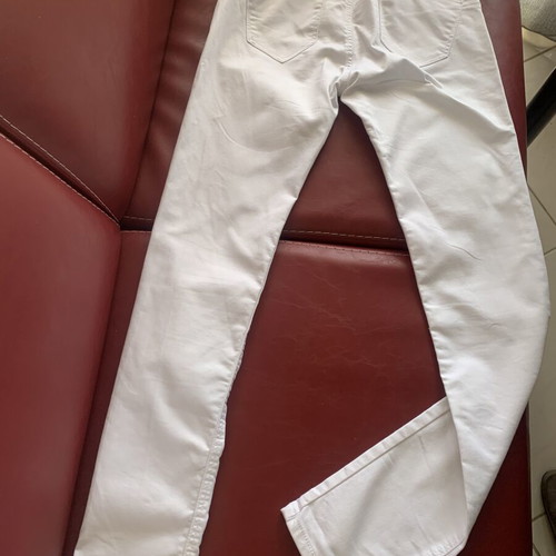 Stradivarius white elastic pants size S like new