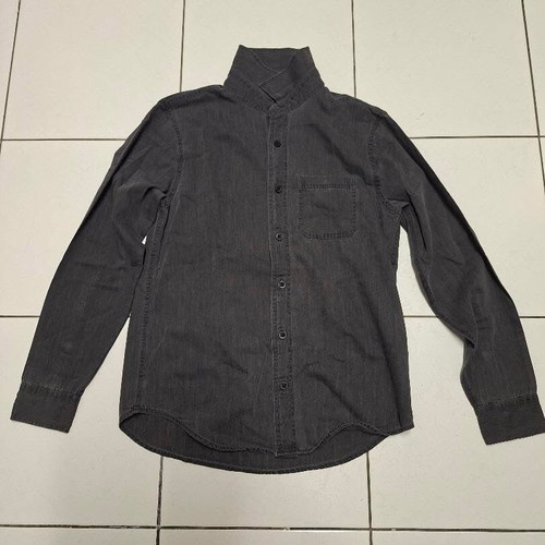 Hollister unisex denim shirt like new, size S, gray