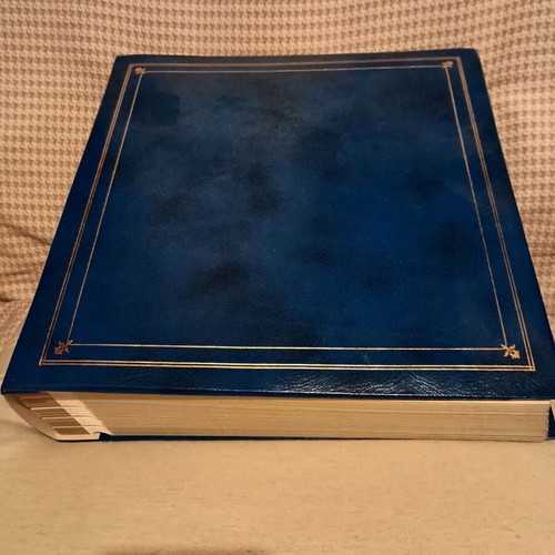 Photo album, blue, 30x31 cm, 50 sheets