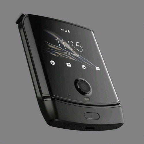 Motorola Razr XT2000-2 2019 like new, black, with Spigen case