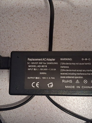 Samsung AD-9019 Laptop AC Adapter Charger
