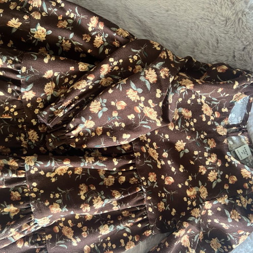 Autumn dress for girl with fourrure, like new, 4 years old