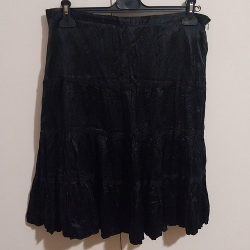 Cote Femme skirt used, 100% silk, size XL, black