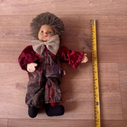 Star Collection porcelain faced clown doll like new