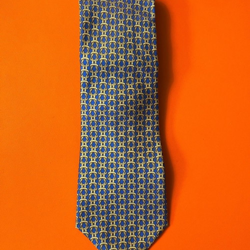 Hermes silk tie used model 7884 MA