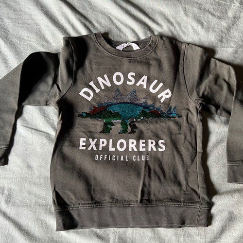 H&M boys' sweatshirt 6-8 years, grey