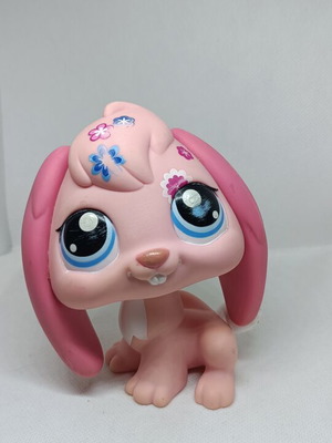 Littlest Pet Shop Jumbo Pink Lop-Eared Bunny figure used
