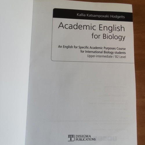 Academic English for Biology book
