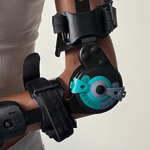 Hinged Orthosis for Left Arm or Leg, Like New, Adjustable Angles