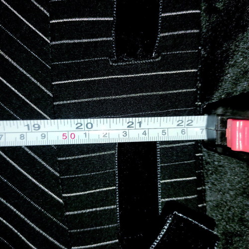Morgan de Toi pinstripe midi skirt with velvet bow, like new