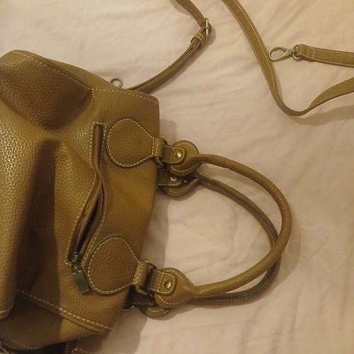 Brown handbag new with extra crossbody strap