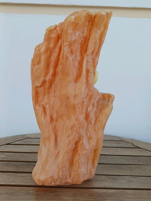 Handmade candle log like new, about 35 centimeters
