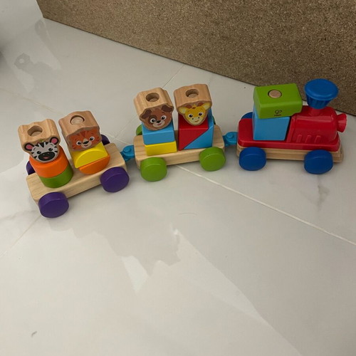 Hape wooden train like new
