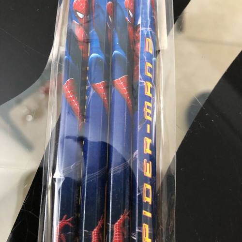 Spider-Man 2 Movie school set 4 pencils and 2 pens new Marvel Comics