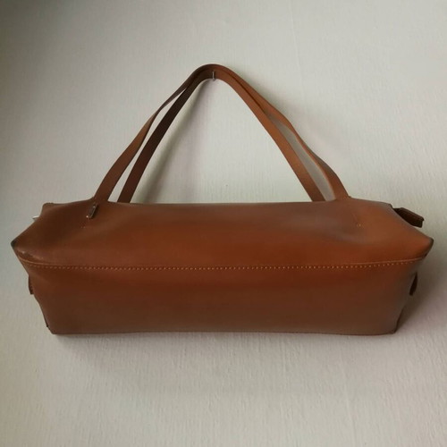 Mazzini vintage 90s leather shoulder bag used, brown