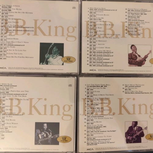 B.B.King King of the Blues 4CD Long Box used