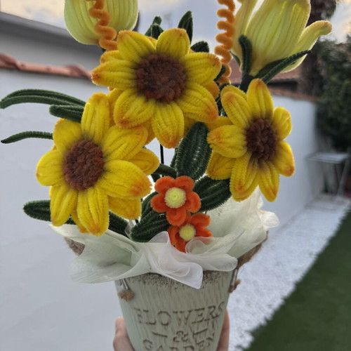 Chenille Handmade Flower new