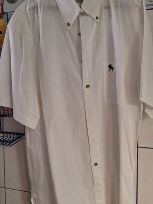Men's white shirt short sleeve XL used