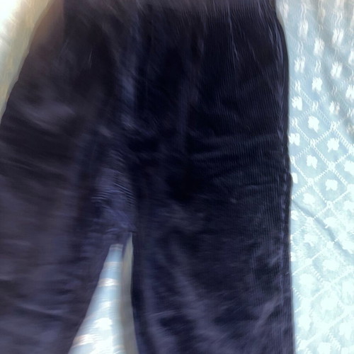 Velvet pants dark blue new size M
