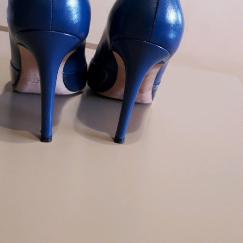 Marella heels used, blue, size 39.5, 9 cm heel